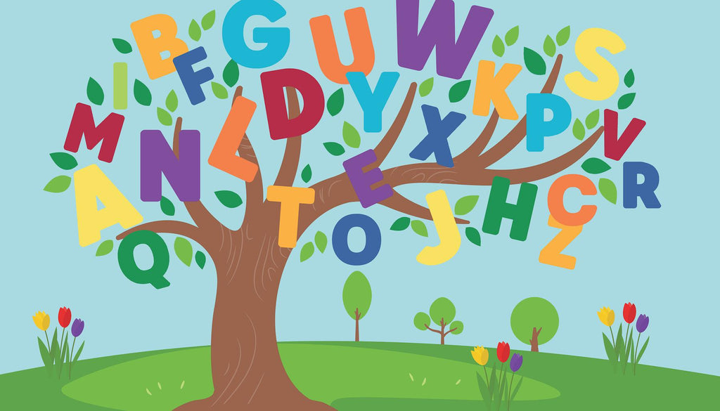 RoomMates Alphabet Tree Peel & Stick Mural Multicolor Wallpaper