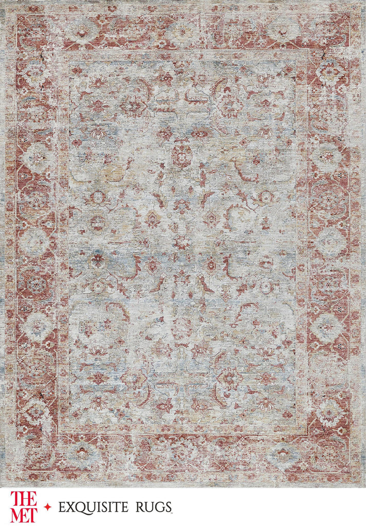 Exquisite Rugs The Met X Exquisite Rugs Antique Loom 5595 Blue/Rust 12' x 15' Area Rug