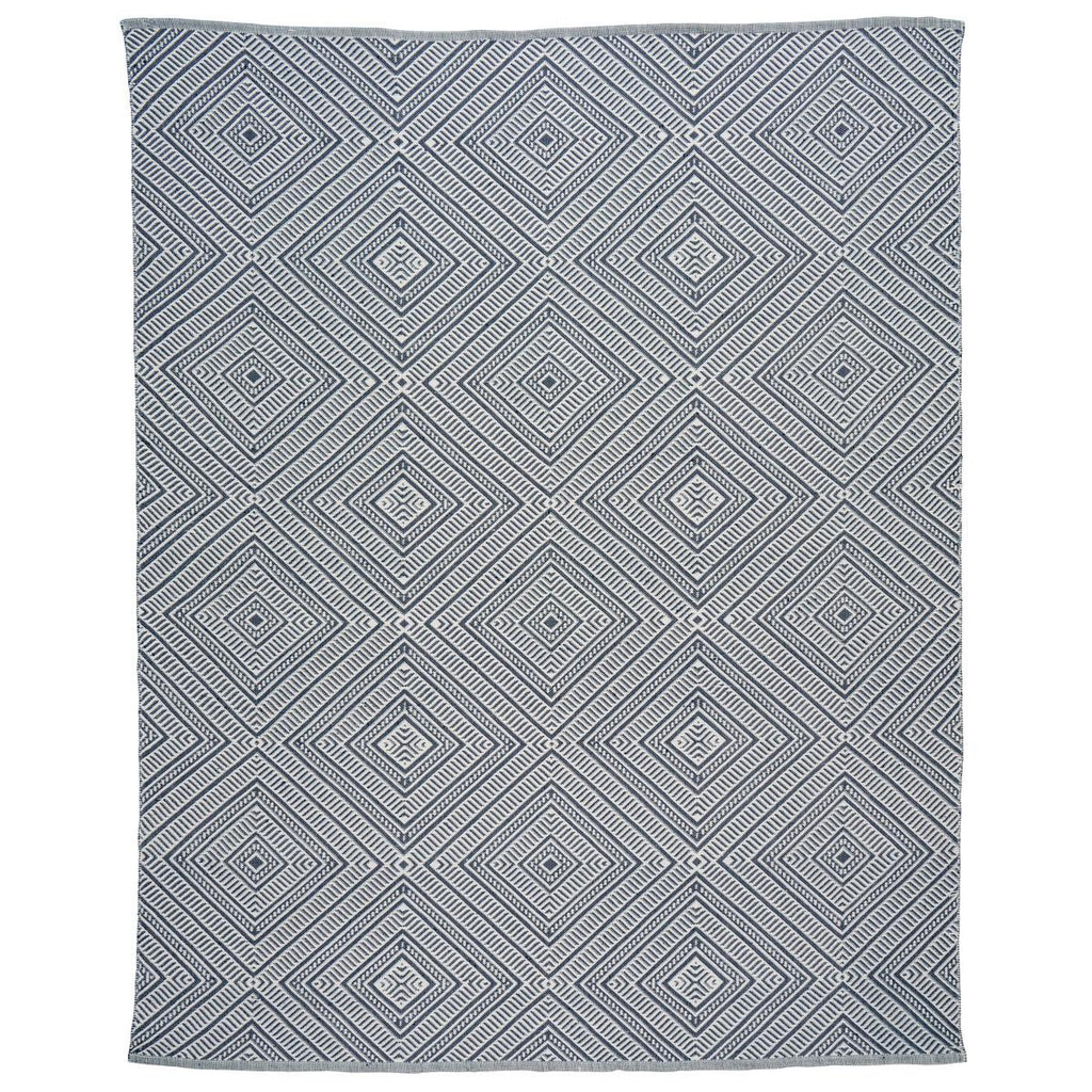 Schumacher Tortola Indoor/Outdoor Marine 9' x 6' Rug