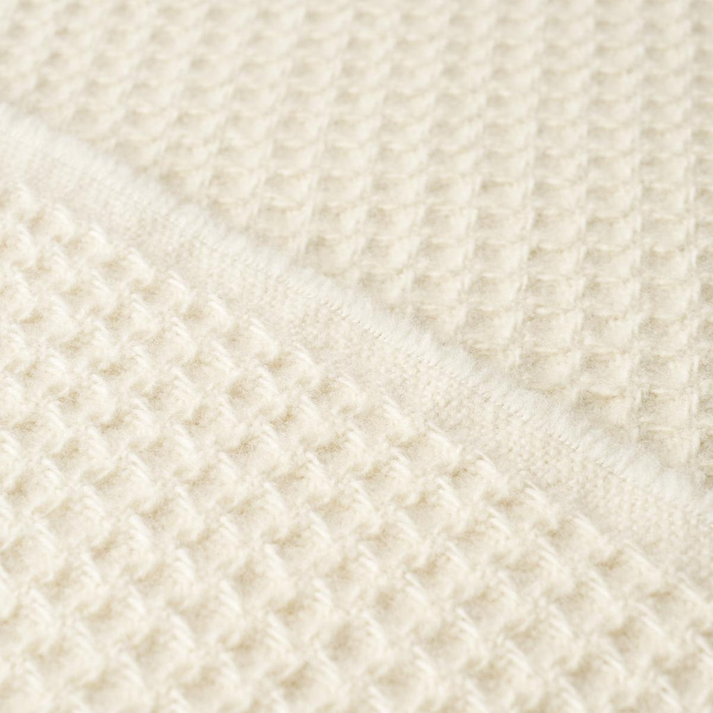 Schumacher Walden Wool Texture Ivory Fabric