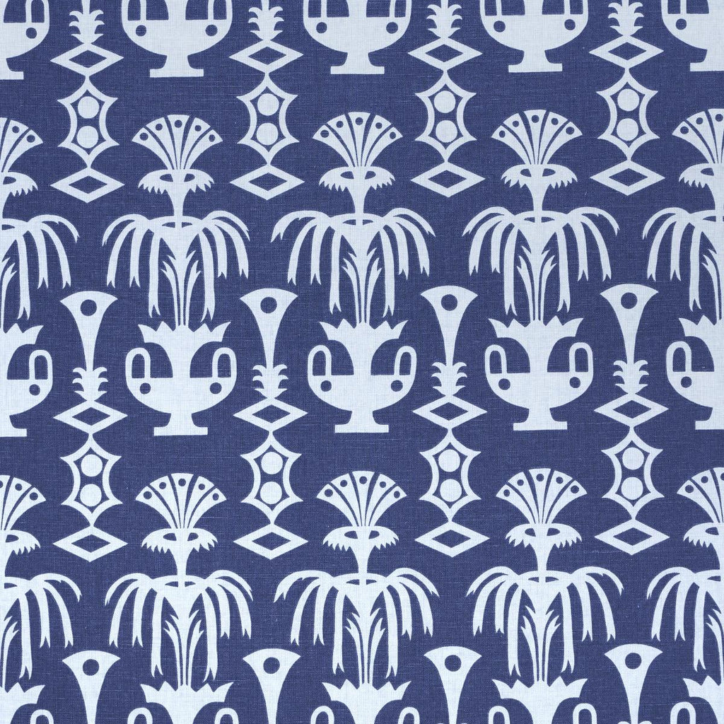 Schumacher Fountain Grass Blues Fabric