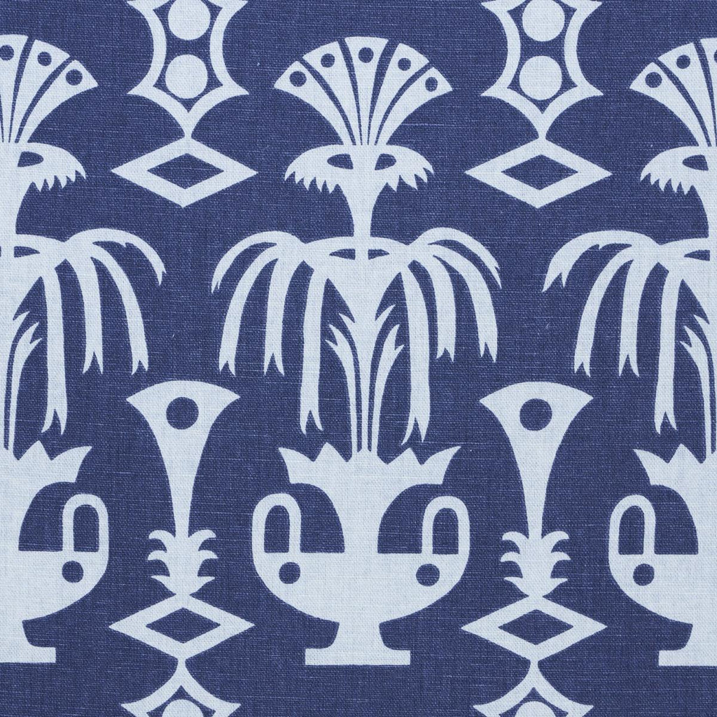 Schumacher Fountain Grass Blues Fabric