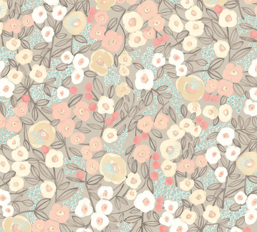 Brewster Home Fashions Flora Ditsy Pastel Garden Wallpaper