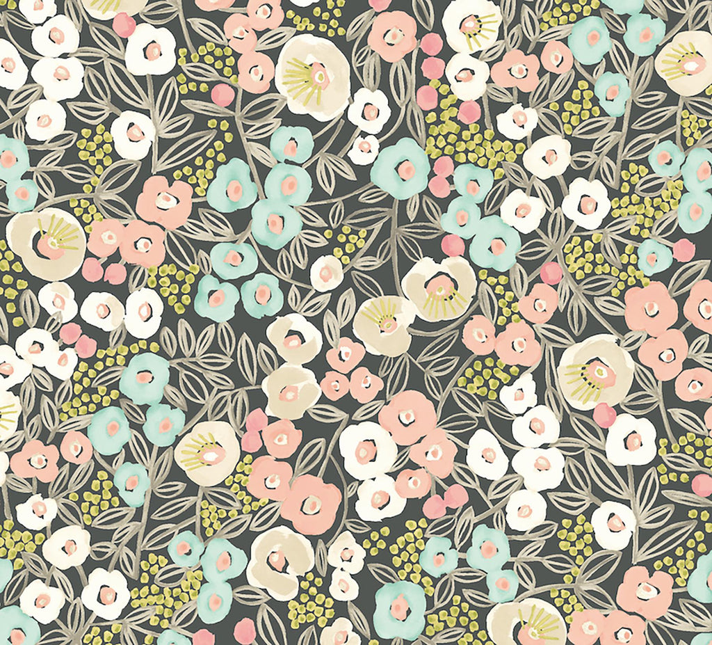 Brewster Home Fashions Flora Peach Garden Wallpaper