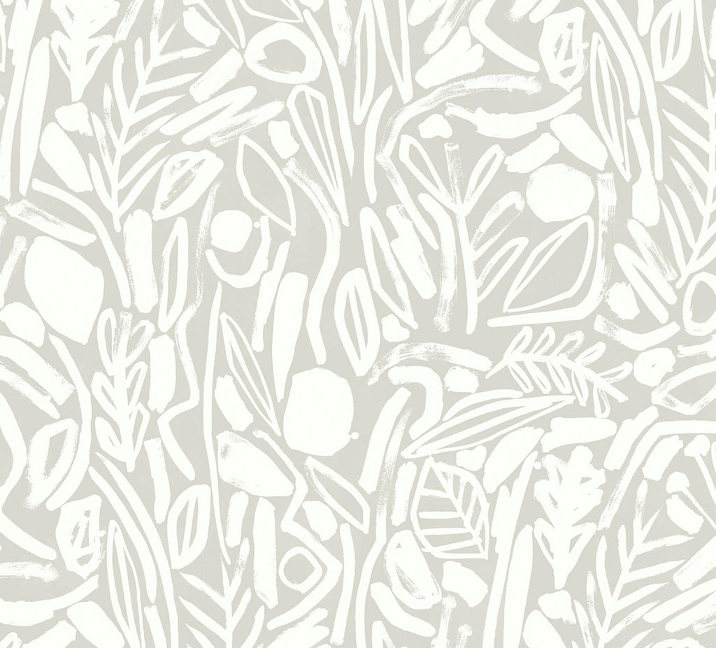 Brewster Home Fashions Verdure Stone Painted Botanical Wallpaper