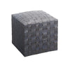 Peninsula Home Ottoman Soho Blue Woven Leather