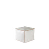 Peninsula Home Square Leather Ottoman White