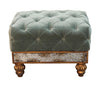 Peninsula Home Stool Chelsea Wood-Mirror -Fabric