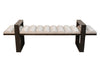 Peninsula Home Bench Conrad Wood Uphosltery Textile