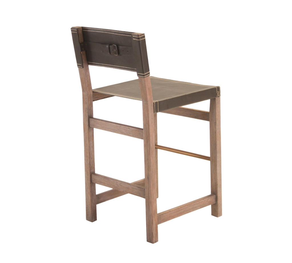 Peninsula Home Counterstool Taura, Chocolate Single Back Panel