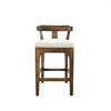 Peninsula Home Counter Stool Bourbon Wood-Fabric