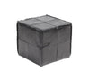 Peninsula Home Leather Cube Arg Black Leather