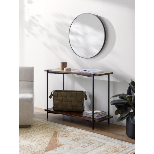 Surya Judith JDI-002 Brown Clear 30"H x 42"W x 14"D Furniture