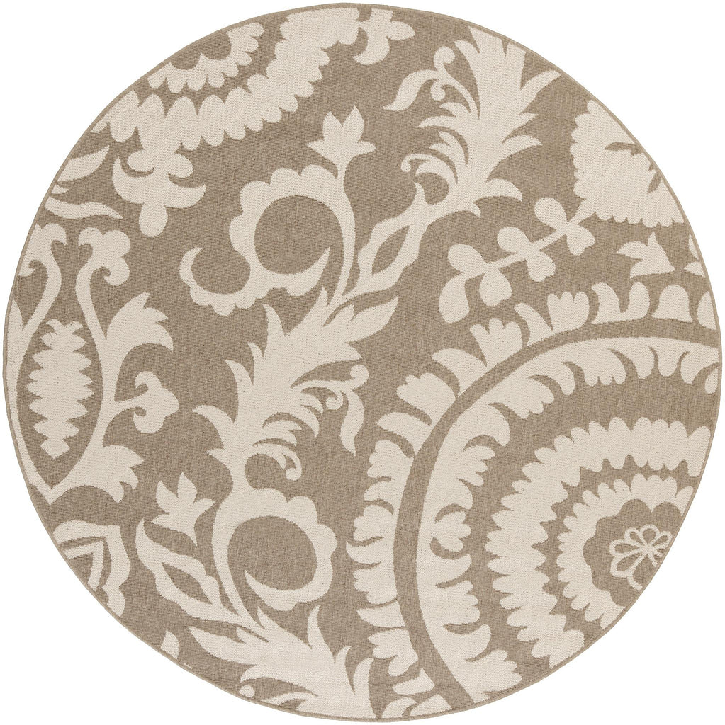 Surya Alfresco ALF-9616 Light Beige Light Brown 7'3" Square Rug