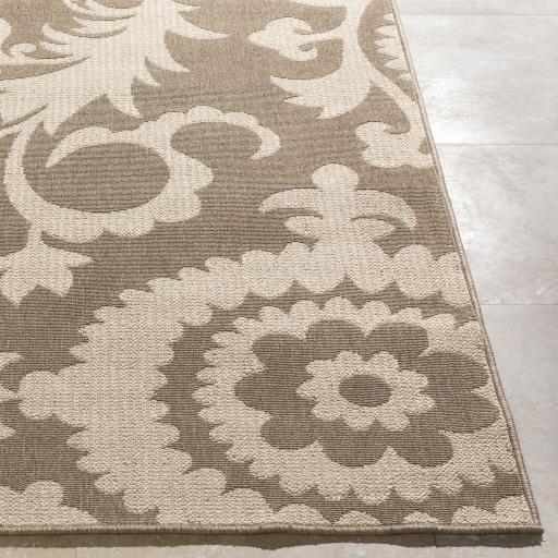 Surya Alfresco ALF-9616 Light Beige Light Brown 8'10" Square Rug