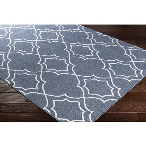 Surya Alfresco ALF-9650 Navy White 7'3" x 10'6" Rug