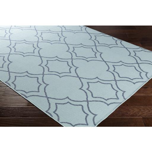 Surya Alfresco ALF-9652 Navy Pale Blue 2'5" x 4'5" Rug