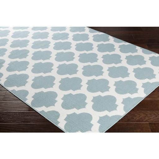 Surya Alfresco ALF-9664 Pale Blue White 8'10" Round Rug