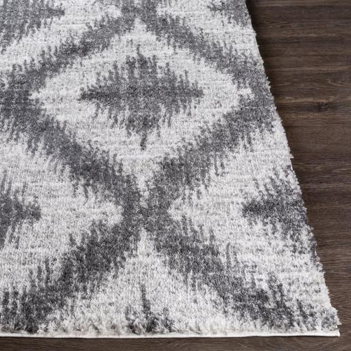 Surya Aliyah Shag ALH-2310 Charcoal Cream 2' x 3' Rug