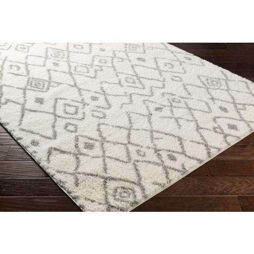 Surya Aliyah Shag ALH-2316 Cream Gray 5'3" x 7'3" Rug