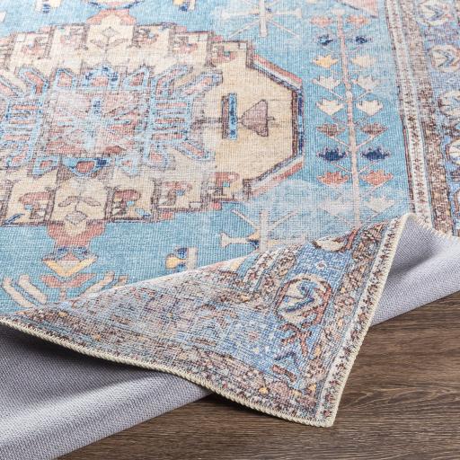 Surya Amelie AML-2318 Aqua Brown 2'7" x 7'10" Rug