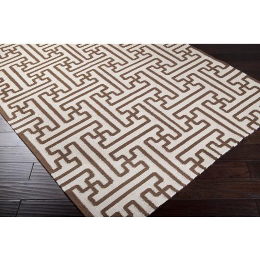 Surya Archive ACH-1709 Dark Brown Ivory 2'6" x 8' Rug