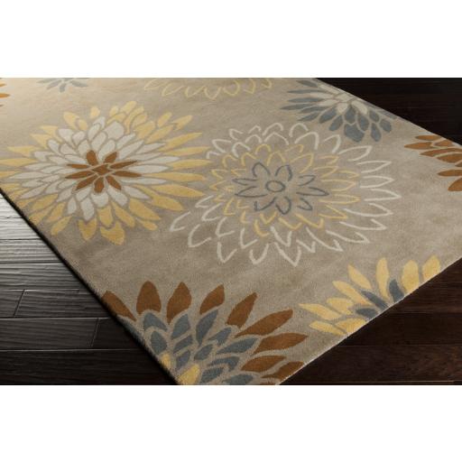 Surya Athena ATH-5106 Medium Gray Olive 9'9" Square Rug