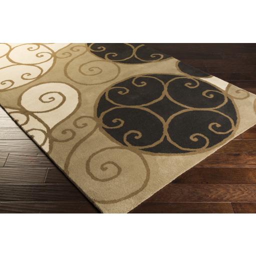 Surya Athena ATH-5111 Beige Black 8' x 10' Oval Rug