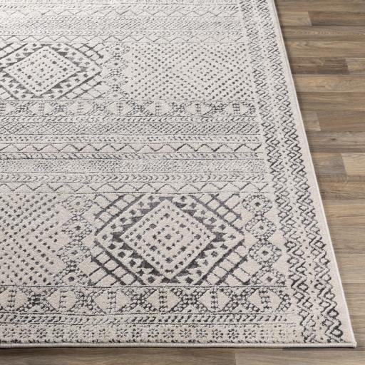 Surya Bahar BHR-2327 Charcoal Dark Brown 2' x 2'11" Rug