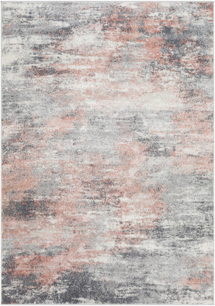 Surya Bilbao BBO-2304 Charcoal Dusty Coral 5'3" x 7' Rug