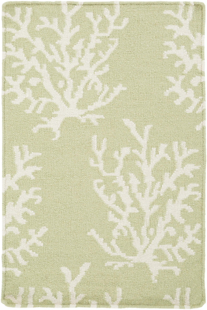 Surya Boardwalk BDW-4009 Ivory Light Green 3'3" x 5'3" Rug