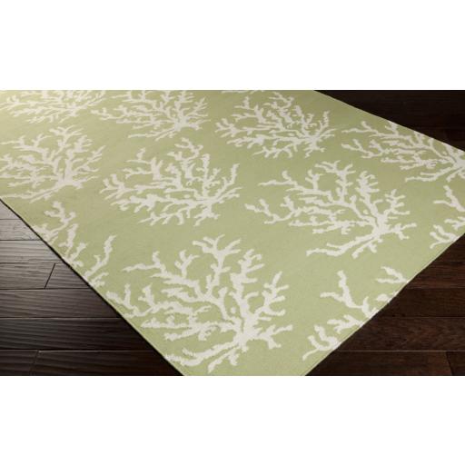 Surya Boardwalk BDW-4009 Ivory Light Green 3'3" x 5'3" Rug