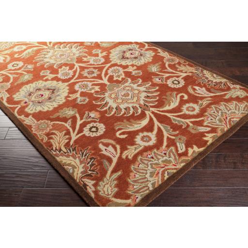 Surya Caesar CAE-1062 Brick Red Burnt Orange 9'9" Round Rug