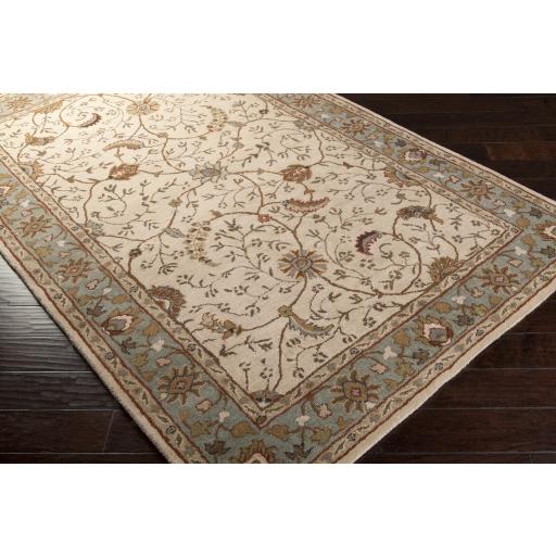 Surya Caesar CAE-1088 Brick Red Dark Brown 6' Square Rug