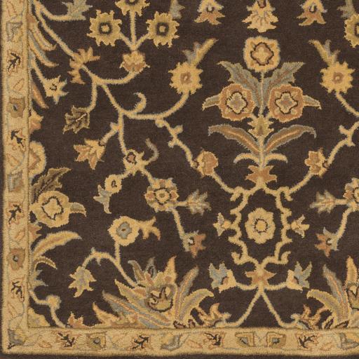 Surya Caesar CAE-1151 Black Brown 8' Square Rug