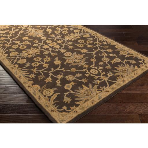 Surya Caesar CAE-1151 Black Brown 8' Square Rug