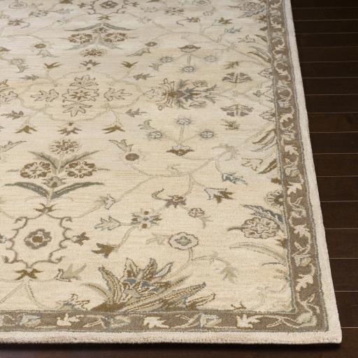 Surya Caesar CAE-1152 Beige Dark Brown 8' Square Rug