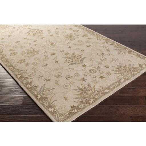 Surya Caesar CAE-1152 Beige Dark Brown 8' Square Rug