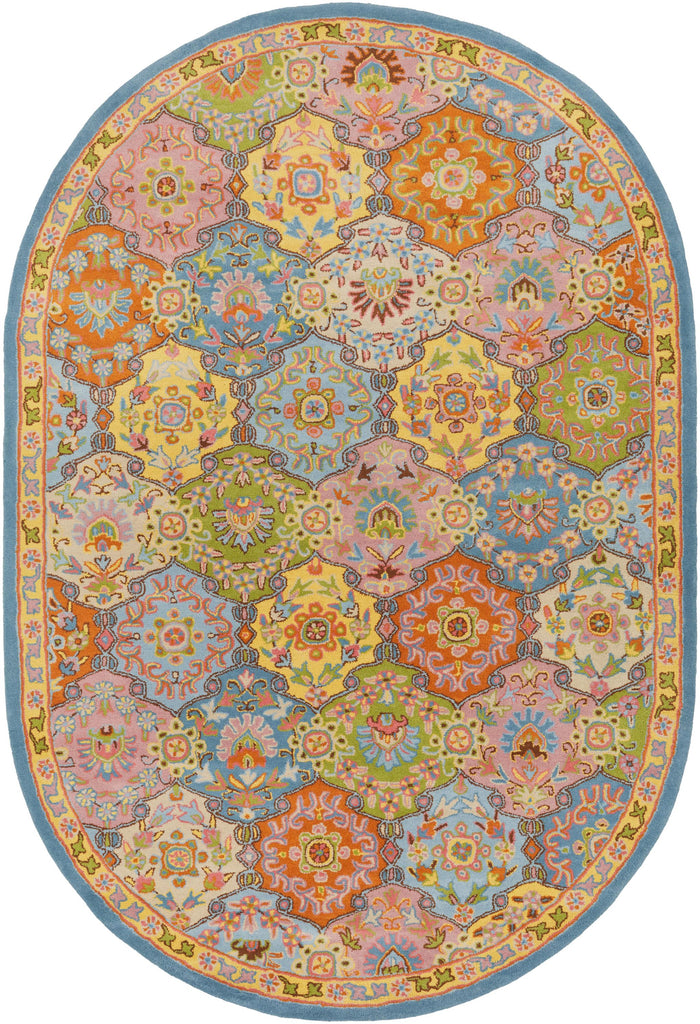 Surya Caesar CAE-1194 Aqua Blue 9'9" Square Rug