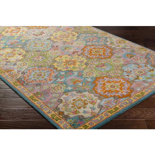 Surya Caesar CAE-1194 Aqua Blue 9'9" Square Rug