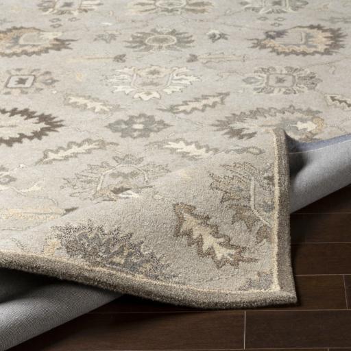 Surya Caesar CAE-1198 Black Brown 6' Square Rug