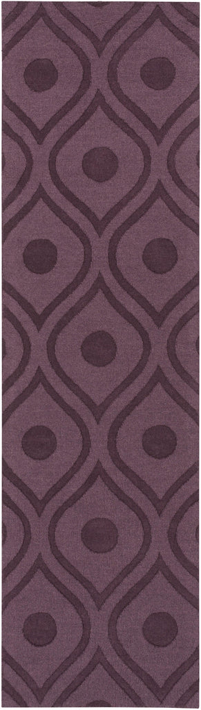 Surya Central Park AWHP-4006 Dark Plum Dark Purple 9'9" Round Rug