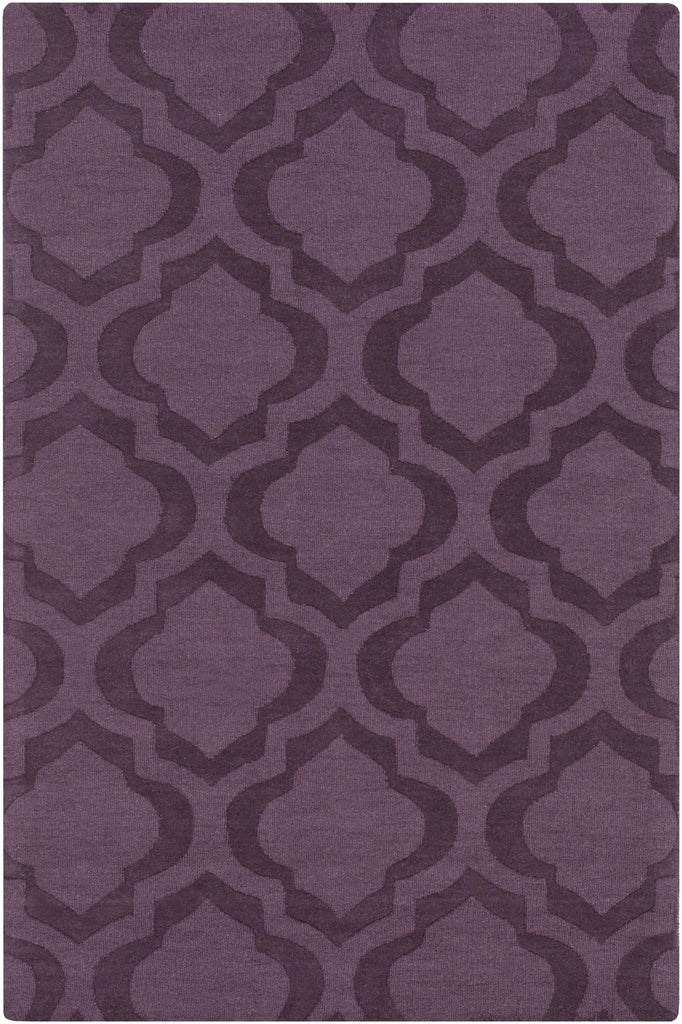 Surya Central Park AWHP-4013 Dark Purple Plum 9'9" Round Rug