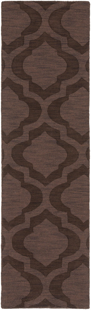 Surya Central Park AWHP-4014 Black Dark Brown 6' Round Rug