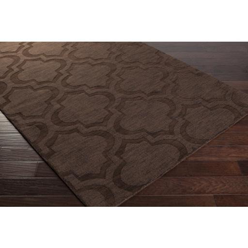 Surya Central Park AWHP-4014 Black Dark Brown 6' Round Rug