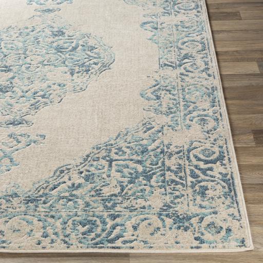 Surya City CIT-2385 Aqua Charcoal 2'7" x 7'3" Rug