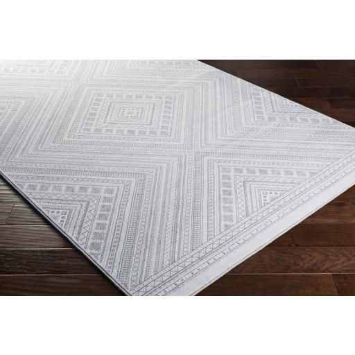 Surya Contempo CPO-3857 Charcoal Cream 2'7" x 7'10" Rug