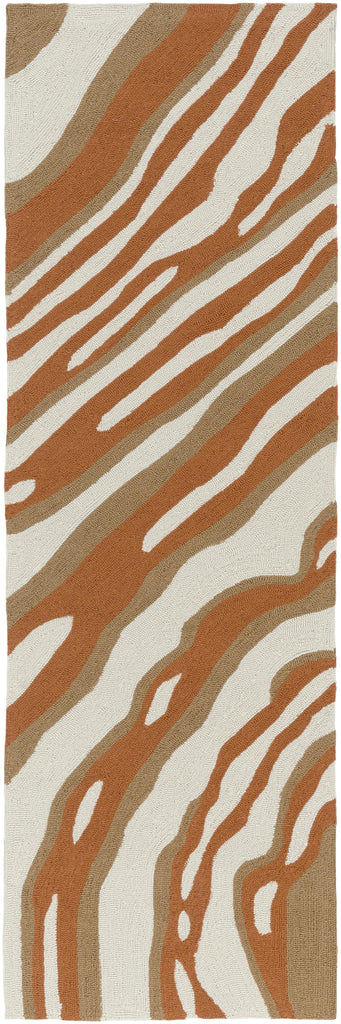 Surya Courtyard CTY-4044 Brown Burnt Orange 4' x 6' Rug