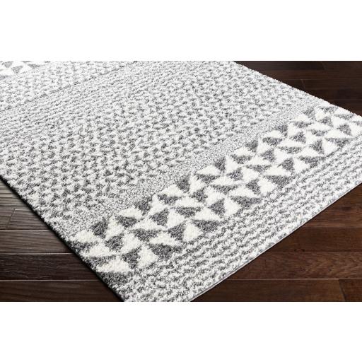 Surya Deluxe Shag DXS-2310 Charcoal Cream 2' x 3' Rug