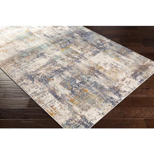 Surya Dublin DUB-2300 Aqua Camel 2'7" x 10'2" Rug